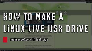 How to make a Linux Live USB drive [upl. by Nayllij558]