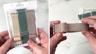 Braided Solo Loop Apple Watch Bands Review Easy to wear [upl. by Oberg548]