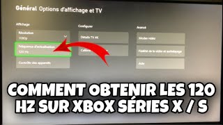 Comment obtenir 120 Hz sur Xbox Series XS [upl. by Aina]