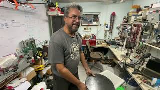 Extending the feed tray on a Jim Byrnes thickness sander [upl. by Bow552]