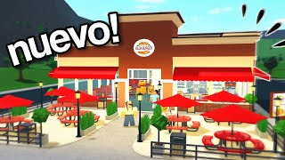 NUEVA ACTUALIZACION DE BLOXBURG Nueva TIENDA DE HAMBURGUESAS [upl. by Eiramait]