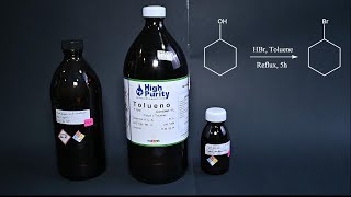 Cyclohexyl bromide synthesis from cyclohexanol [upl. by Ahsitil]