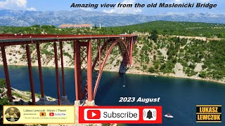 Amazing view from the old Maslenicki Bridge  Amazing Croatia 2023 August [upl. by Arraeic]