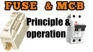 Principle of Fuse and MCB  Miniature circuit breaker   Merits amp Demerits  beee [upl. by Rebna]