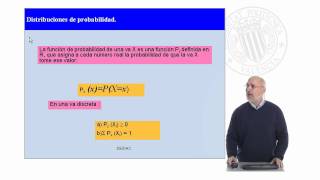 Distribuciones de variables discretas   UPV [upl. by Annaihs]