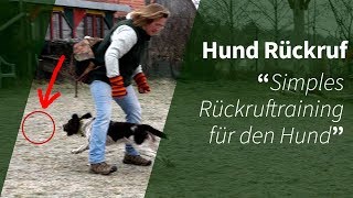 Hund Rückruf ► Simples Rückruftraining für den Hund [upl. by Balcer]