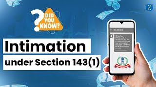 All About Intimation under Section 1431  Income Tax Return Processing  IT Processing Center [upl. by Anaile]