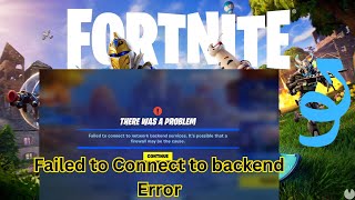 Failed to Connect to network backend services Fortnite 2024 [upl. by Tala]