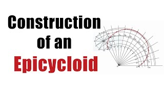 How to DRAW an EPICYCLOID CURVE Engineering Curves  Engineering Drawing [upl. by Friedland]