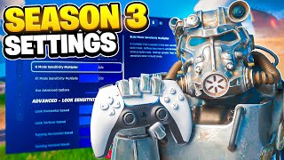 NEW Best Season 3 Controller Settings  Sensitivity PS4PS5XboxPC [upl. by Scheers]