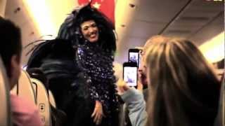 Turkish Airlines  Samba Flashmob in The Plane 201213 [upl. by Gristede]