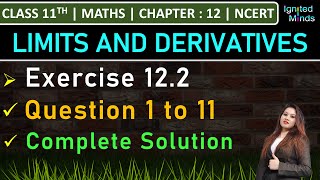 Class 11th Maths  Exercise 122 Q1 to Q11  Chapter 12 Limits and Derivatives  NCERT [upl. by Ahsial]