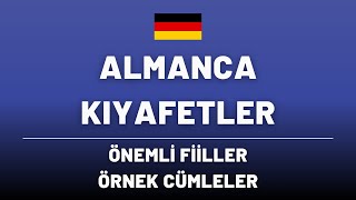 🇩🇪ALMANCA KIYAFET KELİMELERİ VE ÖNEMLİ FİİLLER 🥾👗👔👚 [upl. by Quartana]