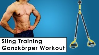 Sling Training  Eigengewicht Ganzkörper Workout für zu Hause  Suspension Training [upl. by Guthry817]