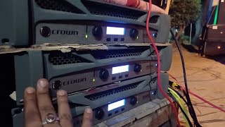 JBL srx725srx728Sline arrey Vrx932 Crown Xti 6002 4002 Dsp setting Vlog yamaha mgp24 with ca20 [upl. by Dorsman148]