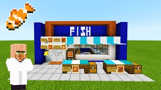 Minecraft Tutorial How To Make A Fish Market quot2019 City Tutorialquot [upl. by Ynoyrb]