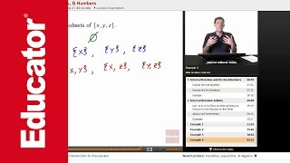 Subsets Sets amp Numbers [upl. by Zacarias]