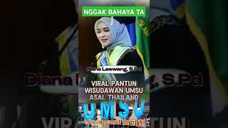 NGGAK BAHAYA TA⁉️⁉️ VIRAL WISUDAWAN ASAL THAILAND DI UMSU [upl. by Majka]