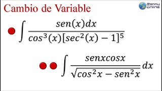 Integrales Trigonométricas por Cambio de Variable 3 [upl. by Nolyak407]