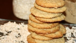 Biscuits Tendres à lAvoine Sans Beurre  Chewy Oatmeal Cookies  تحضير كوكيز الشوفان [upl. by Pirzada]