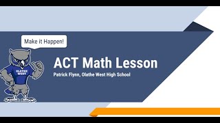 PreACT Fresh Math 2024 21 25 [upl. by Fadden469]