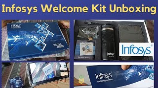 Infosys Welcome Kit 2022 Unboxing  Infosys Freshers Welcome Kit  Freshers kit [upl. by Farrington705]