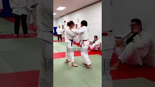 HARAI GOSHI Using Tai Otoshi judo [upl. by Noyrb]