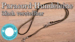 Paracord Hundeleine 115 bis 18m 3fach verstellbar [upl. by Cr465]