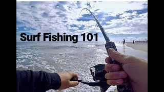 Beach Fishing Tutorial  Surf Fishing the Easiest Way Tips and 101 [upl. by Neersan]