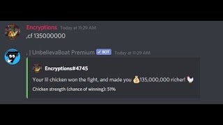 Discord Unbelivaboat Chicken fight theory for lots of money [upl. by Ayela329]