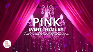 Pink 21st Birthday Party Set Up  EVENT THEME [upl. by Htebasil]