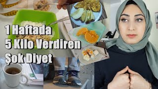 1 HAFTADA 5 KİLO   Diyet Serüvenim Ne Yedim Diyet Listem Neler Yaptım [upl. by Egamlat681]