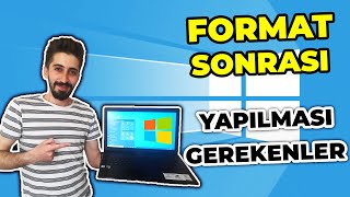 Format Sonrası Yapılması Gerekenler  Windows 10 Kurulum Sonrası Ayarlar [upl. by Olette]