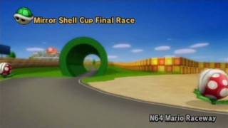 Mario Kart Wii  Shell Cup Mirror Mode [upl. by Zurc]