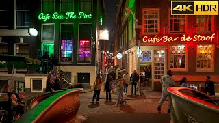 Amsterdam Red Light Area 🚨Is it safe to walk with an expensive camera📹Walking Tour 4K HDR [upl. by Rettke]