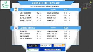 CS Mens Scottish Cup  Round 2  Arbroath United v Ayr [upl. by Rehptsirhc]