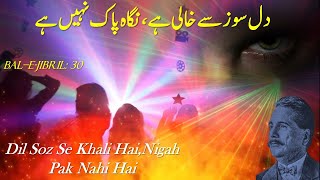 Dil Soz se Khali hai Nigah Pak Nahi hai  Bal e Jibril 30  Allama Iqbal Poetry Iqbaliyat [upl. by Hakim425]