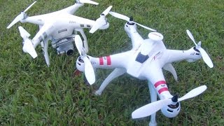 BAYANGTOYS X16 CON GPS VS PHANTOM 3 RETURN TO HOME [upl. by Sarid122]