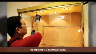 How to Install Sliding Glass Doors  Product Assembly  Displays2go® [upl. by Baum934]