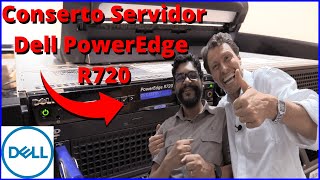 Conserto Servidor Dell PowerEdge R720 erro de iDRAC bateria do cache da controladora e controladora [upl. by Omixam791]