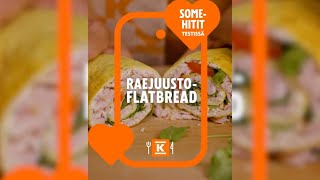 Raejuustoflatbread  Somehitit testissä  KRuoka [upl. by Dorrehs]