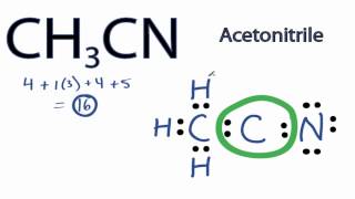 How to Draw the Lewis Dot Structure for CH3CN Acetonitrile [upl. by Moseley995]