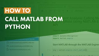 How to Call MATLAB from Python [upl. by Enrobso]