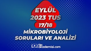 TUS MİKROBİYOLOJİ 2023 EYLÜL SORULARI VE REFERANSLARI  DR FEYYAZ AKAY [upl. by Converse]