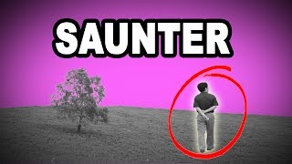 Learn English Words SAUNTER  Meaning Vocabulary with Pictures and Examples  Read the Dictionary [upl. by Latt]