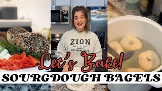 Bake With Me  Homemade Sourdough Bagels [upl. by Adnaw]