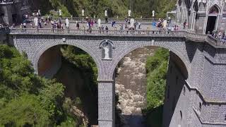 Accidente del dron en el santuario de Las Lajas en Ipiales Colombia [upl. by Haggerty600]