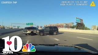 Dash cam What happened during the 2020 shootout on I40 in Knoxville [upl. by Koral]