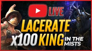 x100 KING In The MISTS🔴LACERATE Gladiator Build PoE 325 [upl. by Idner]