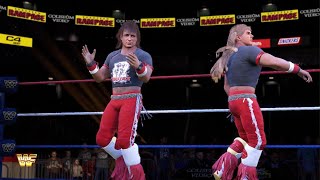 WWE 2K23UK 1St Ever WWF Event Rampage The Rockers vs Rougeaus Brothers [upl. by Atilek]